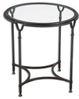 Samson - Glass Side Table - Black
