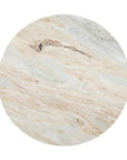 Amberly - Marble Round Coffee Table - Rusty Gray