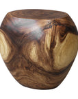 Lomas - Solid Wood Accent Stool - Dark Brown