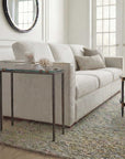 Averona - Glass Top Accent Table - Bronze