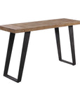 Freddy - Weathered Console Table - Light Brown & Black