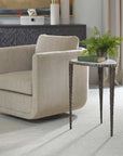 Arnold - Marble Accent Table - Bronze,White