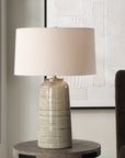 Strata - Tan Glaze Table Lamp