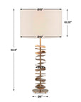 Akoa - Metal Disc Table Lamp - Brass,Gold