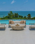 Borneo - Outdoor Sofa - Brown / Oyster White