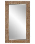 Ranahan - Rustic Farmhouse Mirror - Light Brown