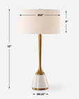 Avola - White Marble Table Lamp