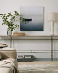 La Grange - St. James Metal And Stone Console - Dark Brown