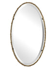 Twisted Branch - Oval Mirror - Gold