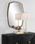 Varenna - Aged Vanity Mirror - Gold