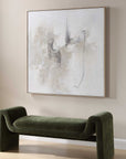 Still Crossing - Abstract Painting - Black / Brown / Gray / White