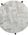 Melange - Blythe Accent Table - Black / Beige