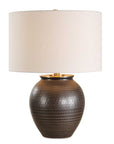 Hawkins - Ribbed Table Lamp - Bronze