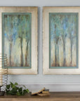 Whispering Wind - Framed Art (Set of 2) - Blue