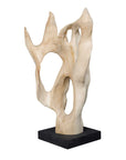 Hollow Form - Indoor-Outdoor Teak Sculpture - Woodtone