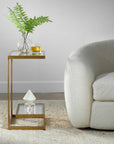 Musing - Accent Table - Brushed Brass