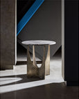 Curated - Op Art End Table - Gray