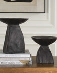 Shadow - Pedestal Bowls (Set of 2) - Black