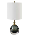 Enigma - Teal Blue Glass Buffet Lamp