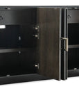 Melange - Asher Four Door Entertainment Credenza - Dark Brown