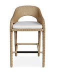 Kavali - Outdoor Wicker Barstool - Woodtone