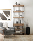 4-Shelves 1-Drawer Bookcase - Light Brown