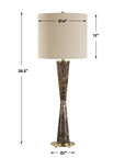 Jameson - Marble Cones Table Lamp - Brown