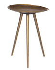 Lily Pad - Antique Brass Accent Table