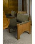 Bauer - Dining Chair - Sage Green / Light Brown