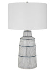 Breton - Nautical Stripe Table Lamp - White