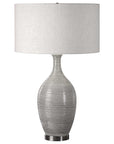 Dinah - Textured Table Lamp - Gray