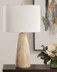 Maury - Travertine Table Lamp - Beige