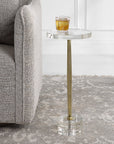 Groove - Crystal Drink Table - Gold