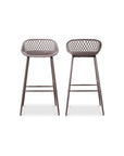 Piazza - Outdoor Barstool (Set of 2) - Gray