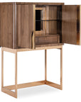 Eleana - Bar On Stand - Medium Wood
