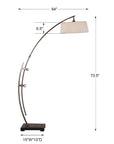 Calogero - Arc Floor Lamp - Bronze