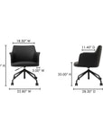 Morris - PVC Office Chair - Black