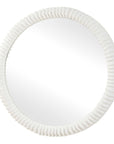 Akiko - Round Mirror - White
