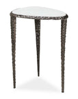 Arnold - Marble Accent Table - Bronze,White