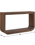 Flores - Modern Console Table - Woodtone