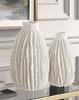 Ivory Ridge - Vases (Set of 2) - White