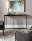 Coreene - Industrial Console Table - Black