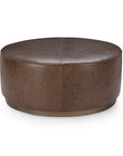 Clair - Leather Round Table