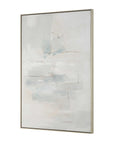One And Only - Hand Painted Abstract Art - Blue / Brown / Gray / White