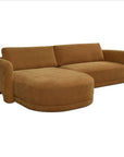 Emmy - Sectional Left - Ginger / Brown