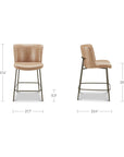 Early - Counter Stool Leather - Tan