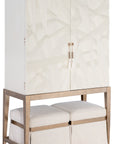 Melange - Dream Weaver Pouf - White