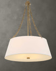 Andalucia - 4 Light Drum Pendant - Gold / White