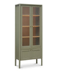 Hannah - Tall Display Cabinet - Green