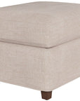 Hudson - Petite Ottoman, Special Order - Beige